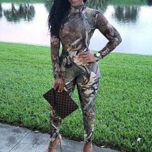 DUCKIE CONFETTI WOODLAND MESH BODYSUIT and PANTS